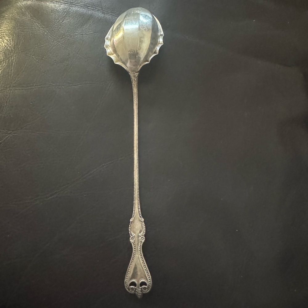 Silver Ribbed Spoon - Picture 2 of 3